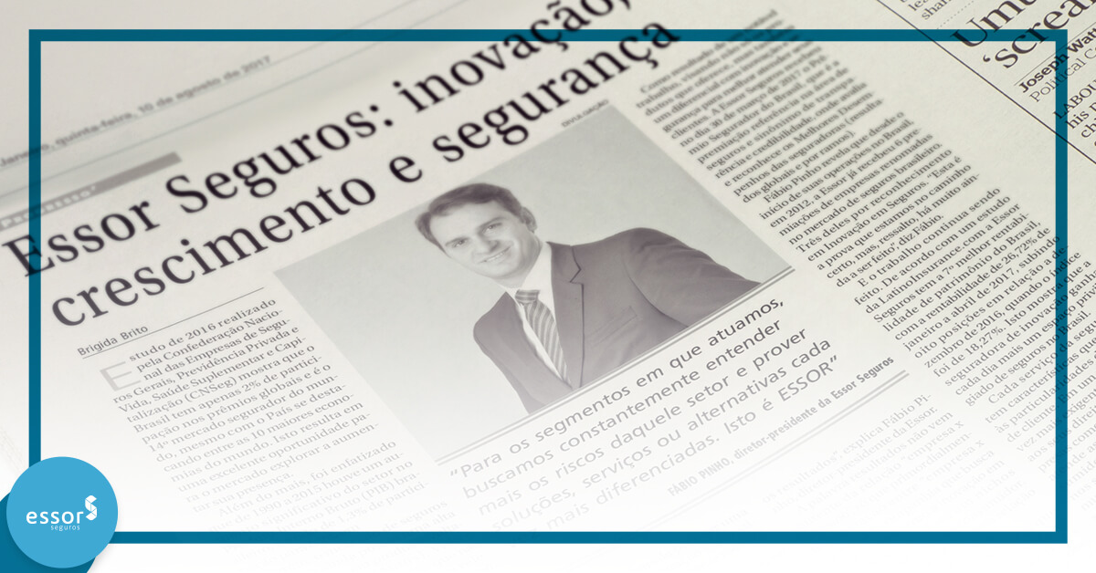 Inovação da ESSOR Seguros é destaque na mídia!